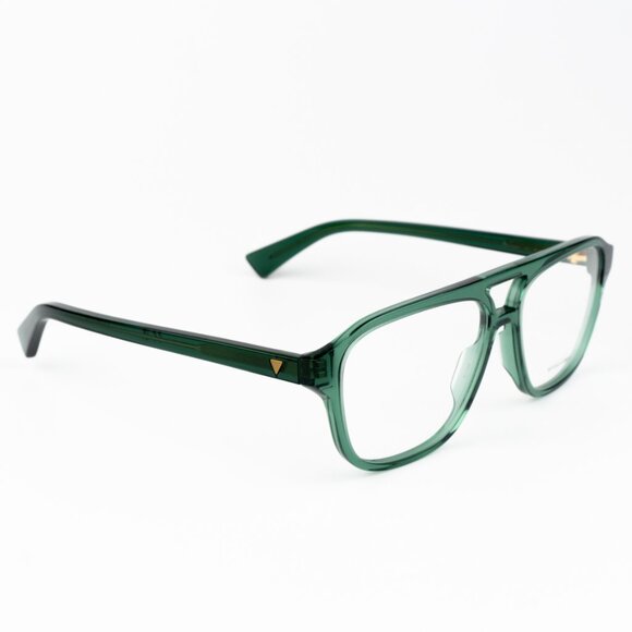 Bottega Veneta BV1294O 003 Green Pilot Women Eyeglasses BRAND NEW - Picture 4 of 12